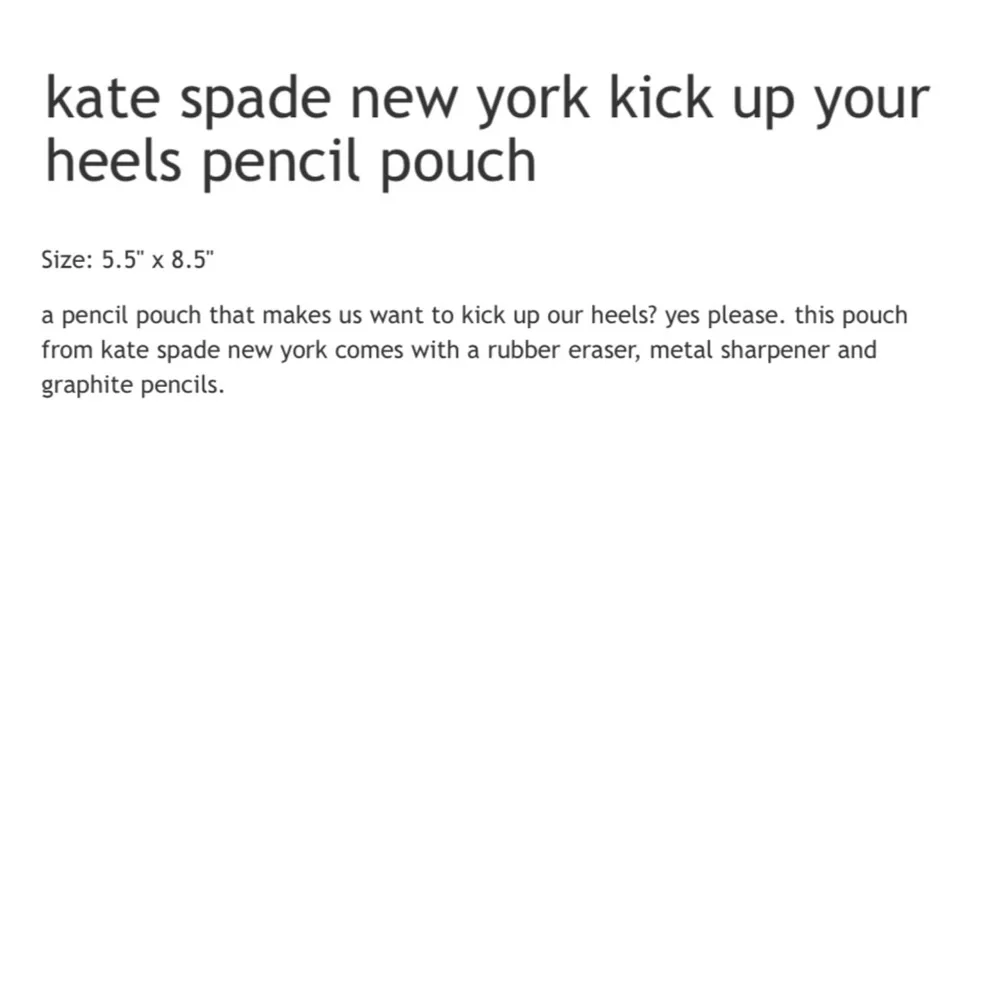 Kate Spade Pencil Pouch in Kick Up Your Heels